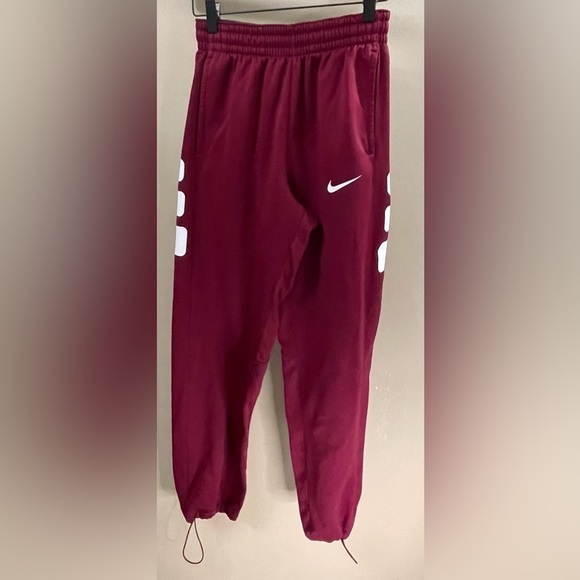 NIKE Therma-Fit Basketball Pants Women's Pulls Red Raverly SIZE Small - Picture 1 of 8
